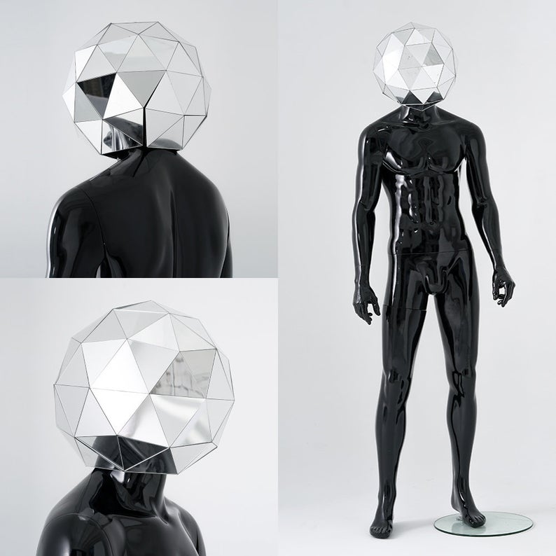 Sphere Masquerade mouth animal mirror mask