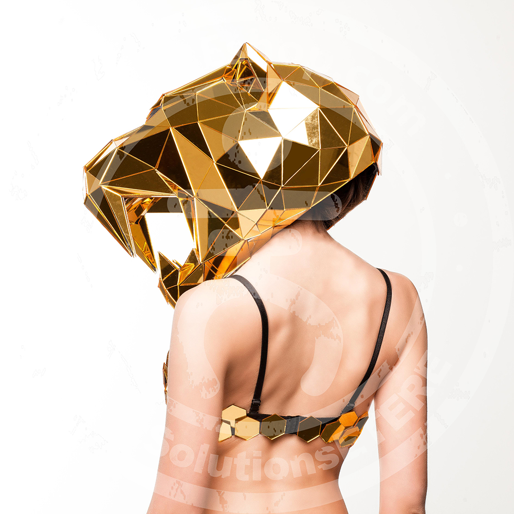 Mirror Tiger 3D mask