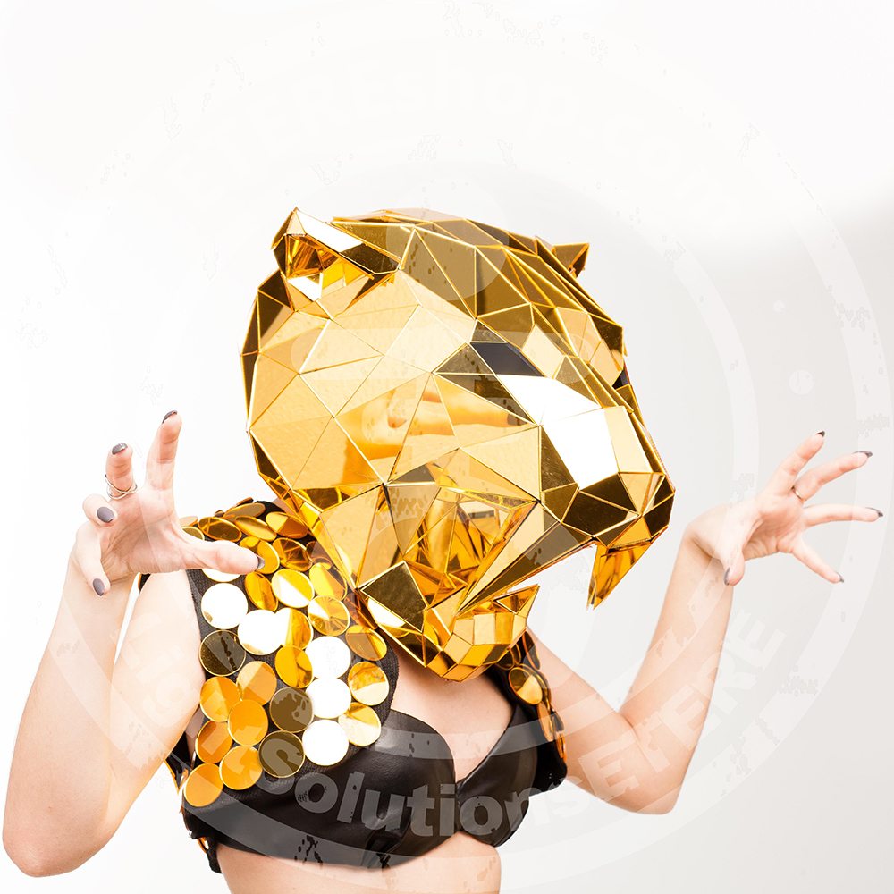 Mirror Tiger 3D mask