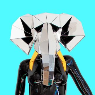 Elephant Halloween Animal Mirror Mask
