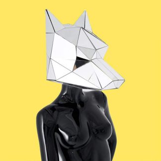Wolf mouth animal mirror mask