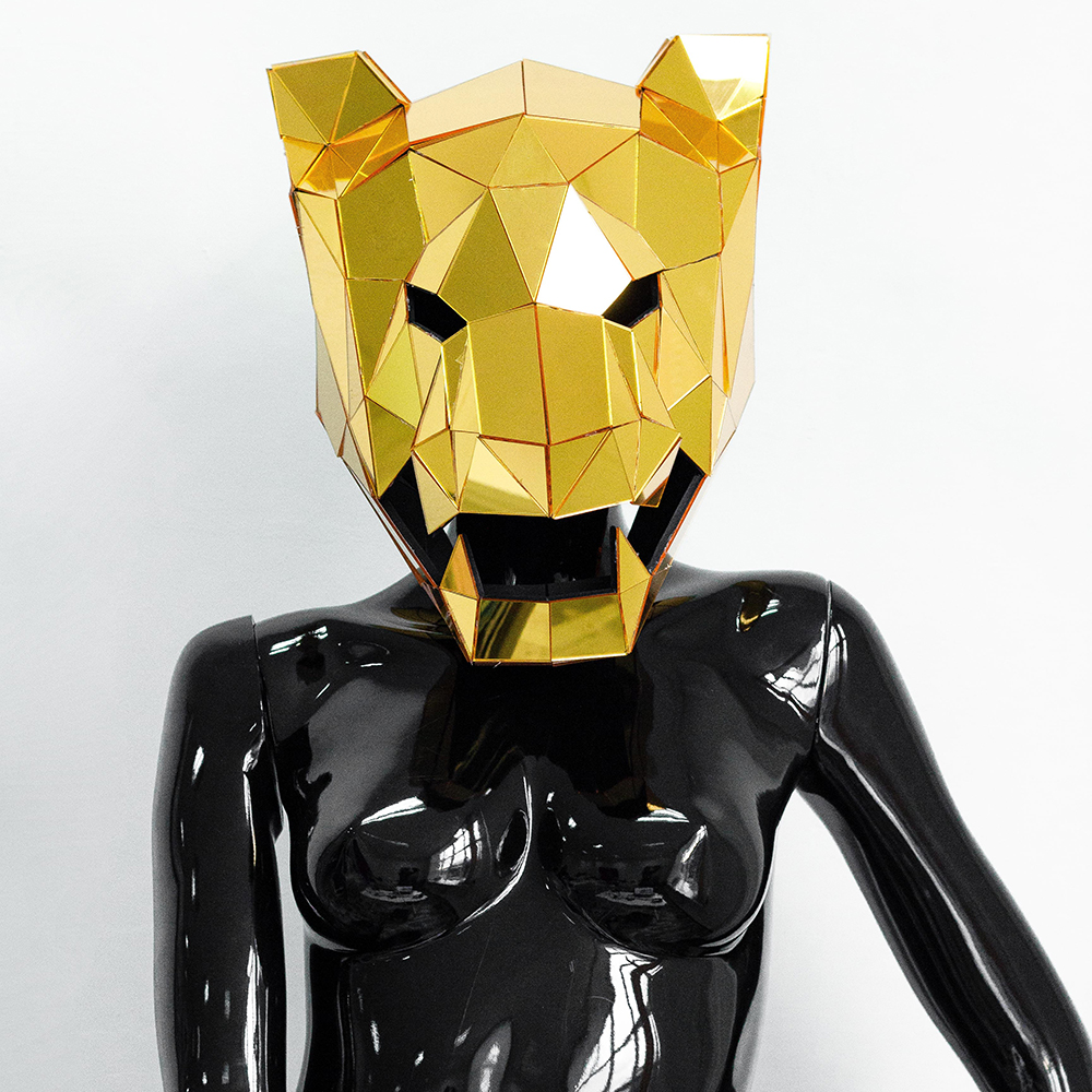Panther Masquerade Animal Mirror Mask