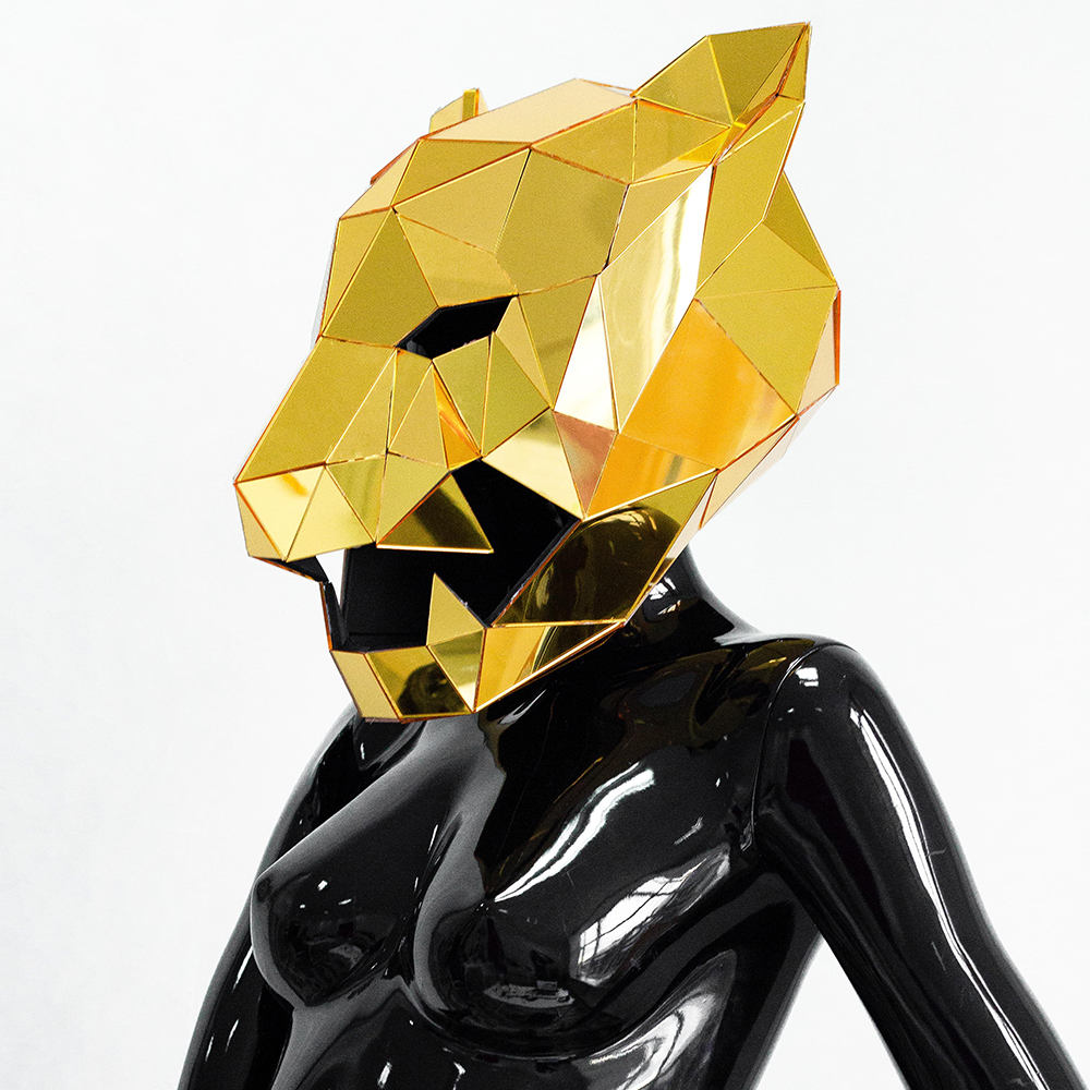 Panther Masquerade Animal Mirror Mask