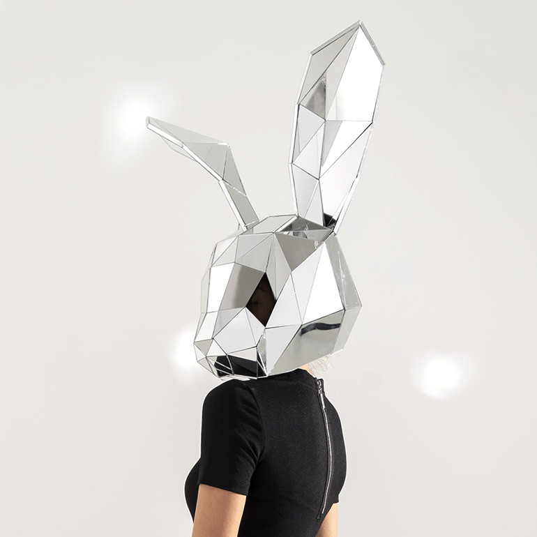 Mirror Rabbit 3D mask