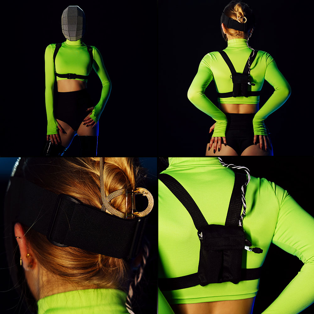 LED High Density Screen light up Rave DJ Mask Polygonal