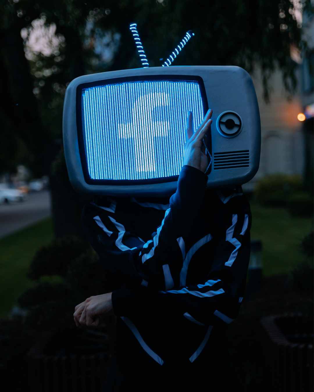 Cosplay Screen Led lighting Helmet TV