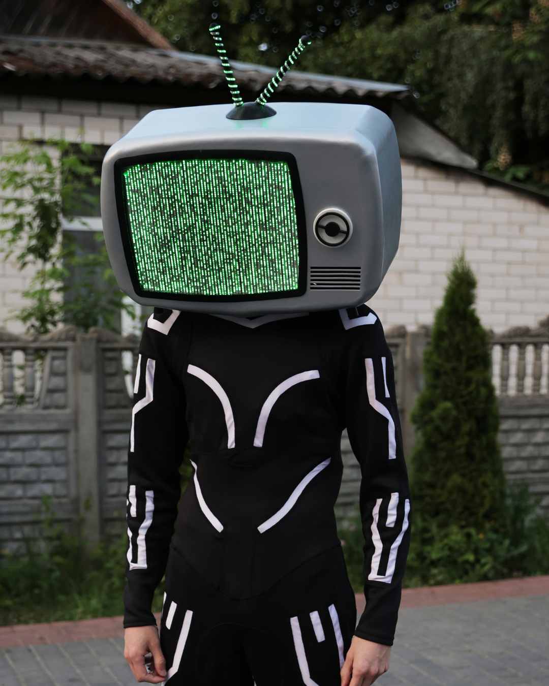 Cosplay Screen Led lighting Helmet TV
