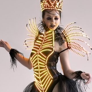LED Crown of the Black Queen for Halloween