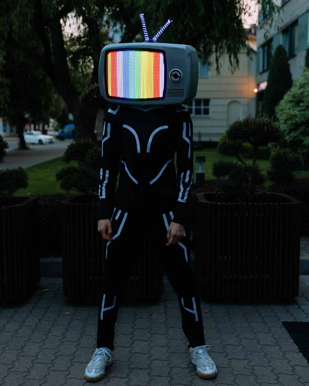 Cosplay Screen Led lighting Helmet TV