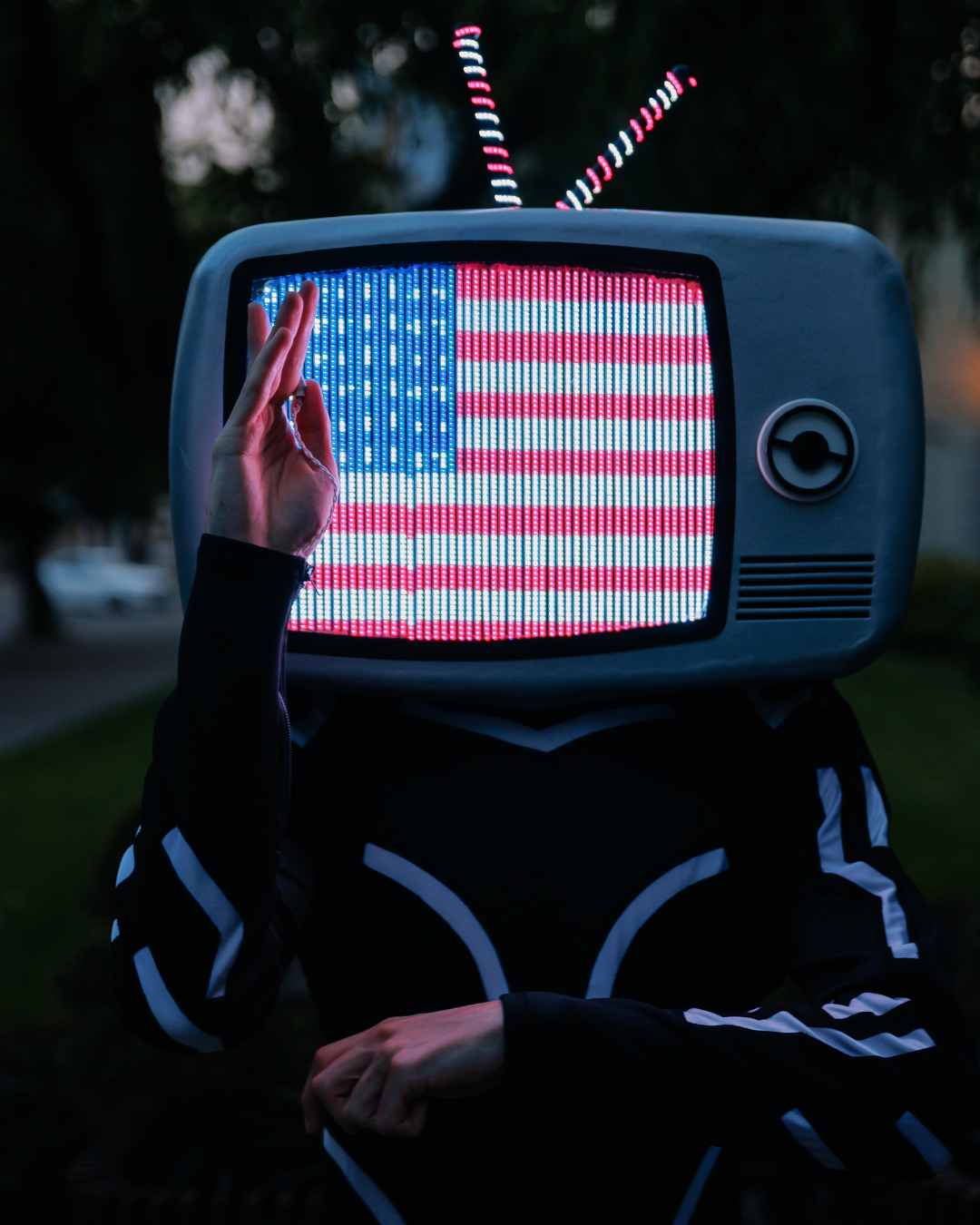 Cosplay Screen Led lighting Helmet TV